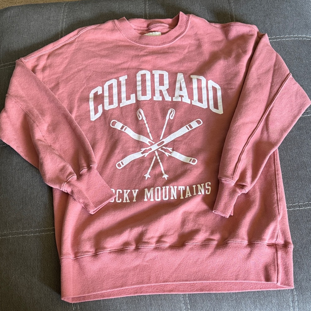 Abercrombie & Fitch Pink Crewneck Sweater